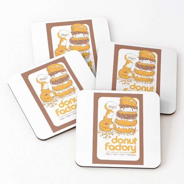 Item preview, DONUT FACTORY - RECIPES & INSTRUCTIONS designed and sold by ThrowbackAds.
