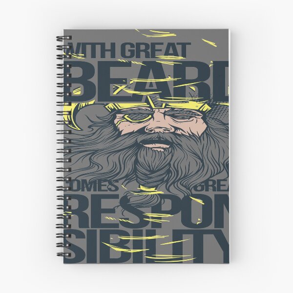 Item preview, With Great Beard Comes Great responsibility Bearded Viking designed and sold by spicygarb.