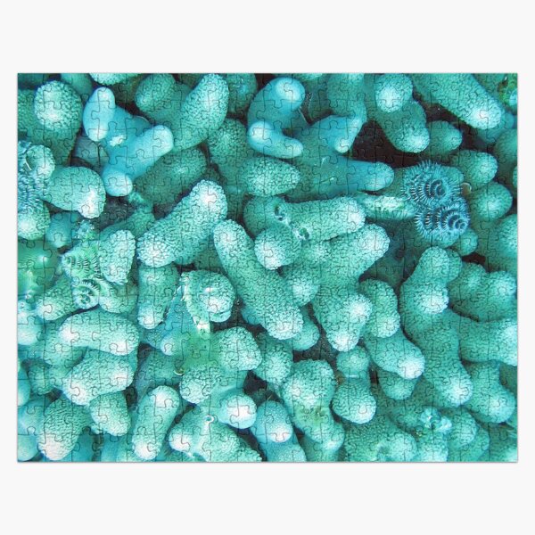 Watercolor Sealife, Finger Coral 05, Bonaire, Dutch West Indies Jigsaw Puzzle