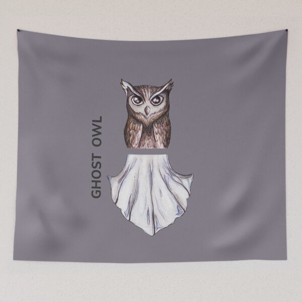 Item preview, GHOST OWL by FrankenDuo topaz lavender designed and sold by FrankenDuo.