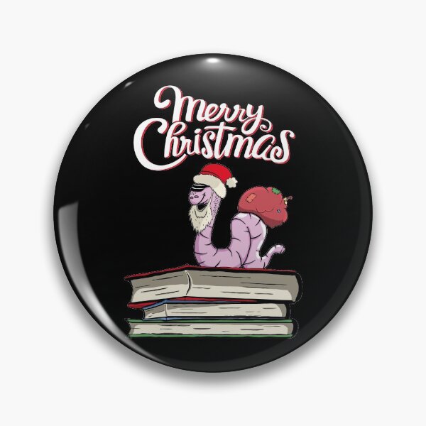 Item preview, Merry Christmas Worm Books Reading Santa designed and sold by RJ-Art.