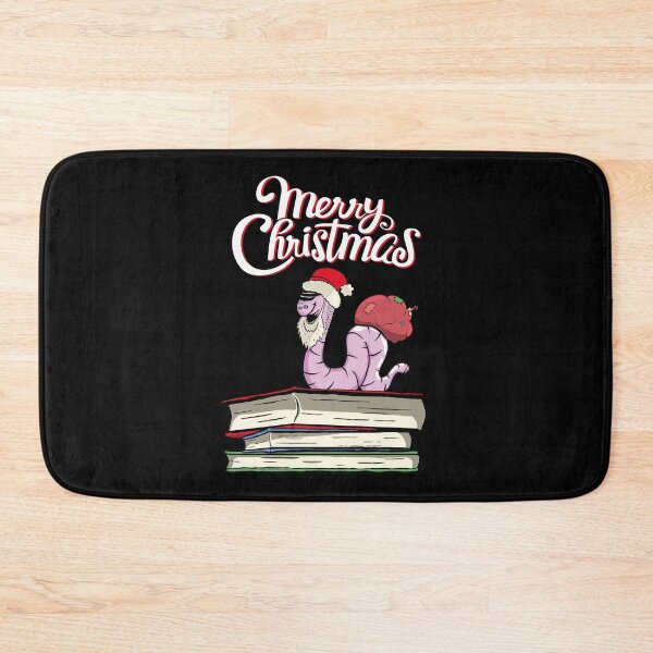 Item preview, Merry Christmas Worm Books Reading Santa designed and sold by RJ-Art.