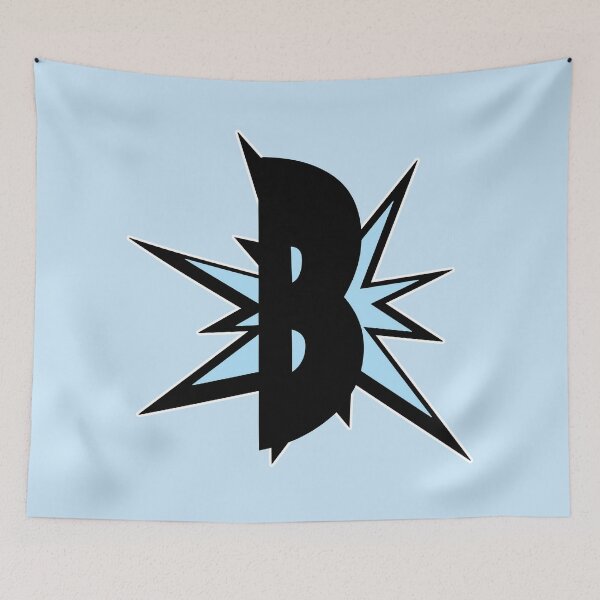 Item preview, Monogram B as comic cartoon alphabet initials gifts - letters designed and sold by MadandMean.