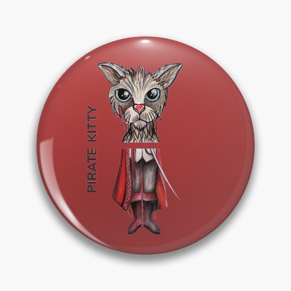 Item preview, Copy of PIRATE KITTY by FrankenDuo havoc red designed and sold by FrankenDuo.