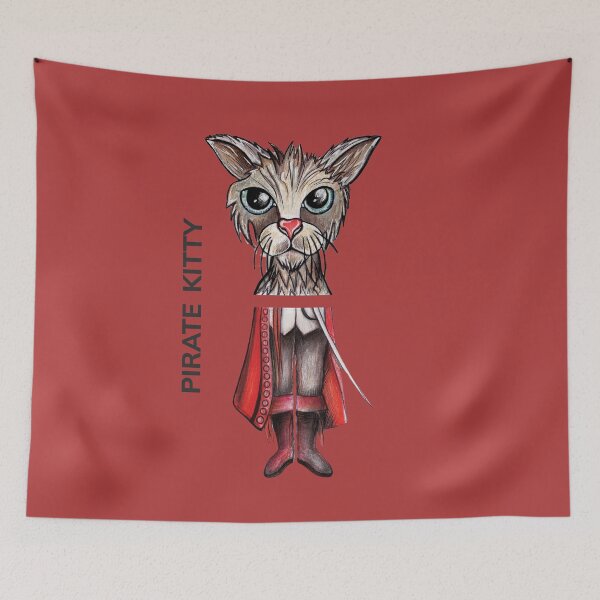 Item preview, Copy of PIRATE KITTY by FrankenDuo havoc red designed and sold by FrankenDuo.