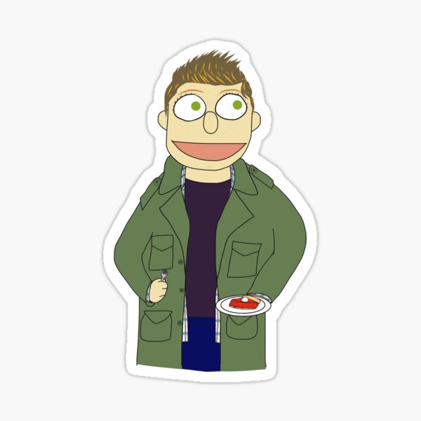 Dean Muppet Style Sticker