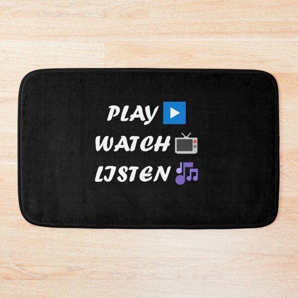 Item preview, Play Watch Listen Icons designed and sold by vibrantyy.
