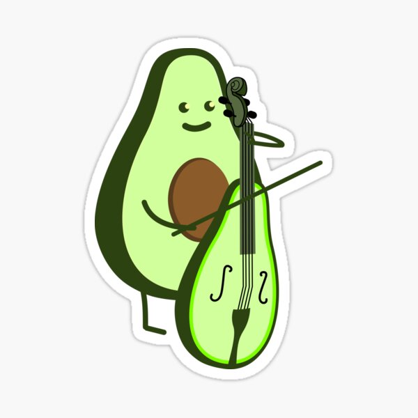 Item preview, Avocado with cello designed and sold by spontania.