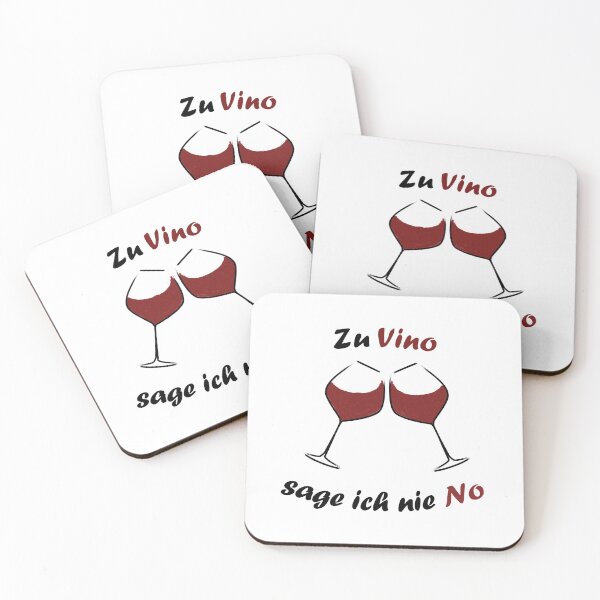 Item preview, I Never Say No To Vino German I Love To Drink Vino designed and sold by Paulina Vanlife.