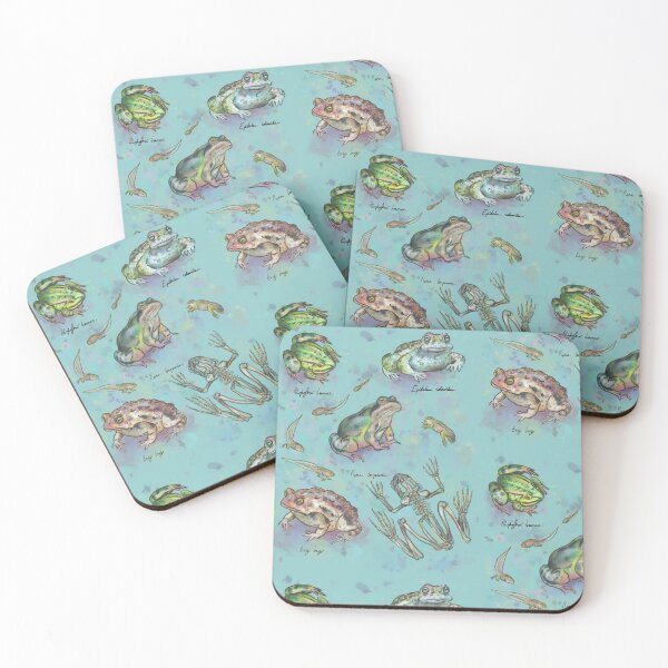 Item preview, Frogs (teal) designed and sold by Amber O'Hara.
