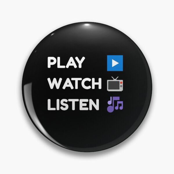 Item preview, Play Watch Listen designed and sold by vibrantyy.