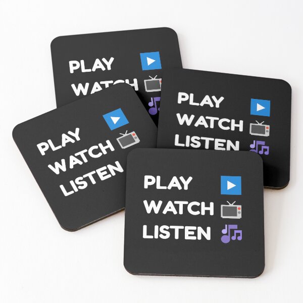 Item preview, Play Watch Listen designed and sold by vibrantyy.