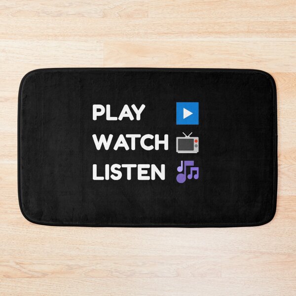 Item preview, Play Watch Listen designed and sold by vibrantyy.
