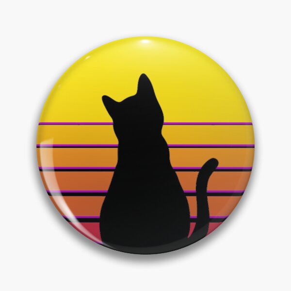 Item preview, Retro Sunset Cat designed and sold by DynastyArt.