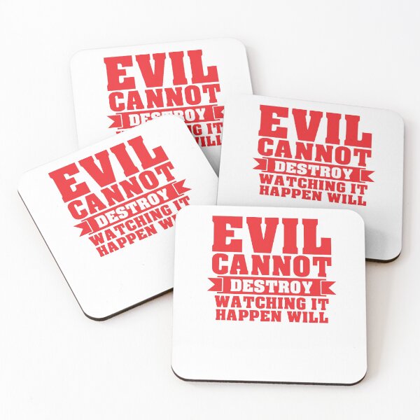 Item preview, EVIL CANNOT DESTROY WATCHING IT WILL designed and sold by phassystore.