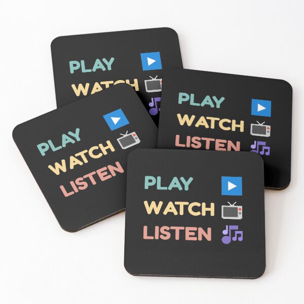 Item preview, Play Watch Listen Retro designed and sold by vibrantyy.