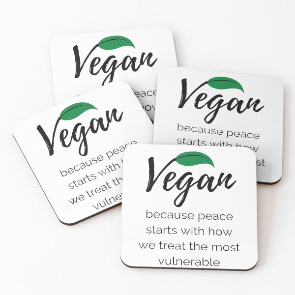 Item preview, Vegan because peace starts with how we treat the most vulnerable designed and sold by WabiSabiJourney.