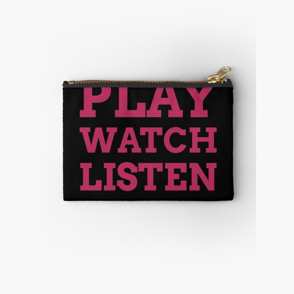 Aperçu de l'œuvre Play Watch Listen Pink créée et vendue par vibrantyy.
