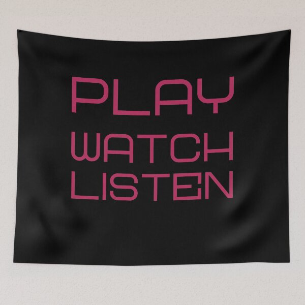 Item preview, Play Watch Listen designed and sold by vibrantyy.