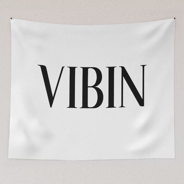 Item preview, Simple classic black 'VIBIN' on white designed and sold by Mandala & More.