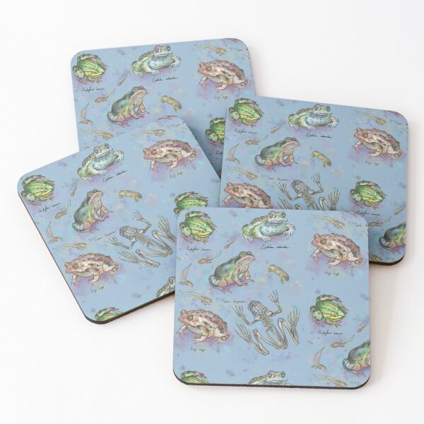 Item preview, Frogs (blue) designed and sold by Amber O'Hara.