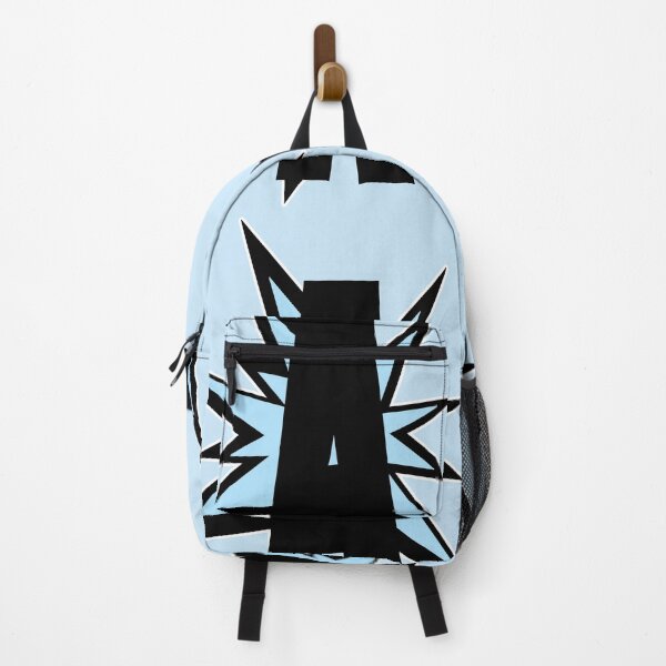 Item preview, Alphabet A letter in light blue as comic hero cartoon monogram initials designed and sold by MadandMean.
