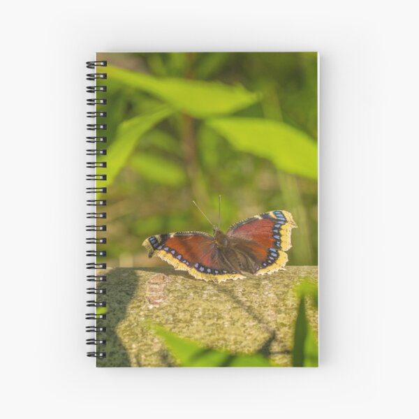 Butterfly in the forest: enchanting Mourning cloak Spiral Notebook