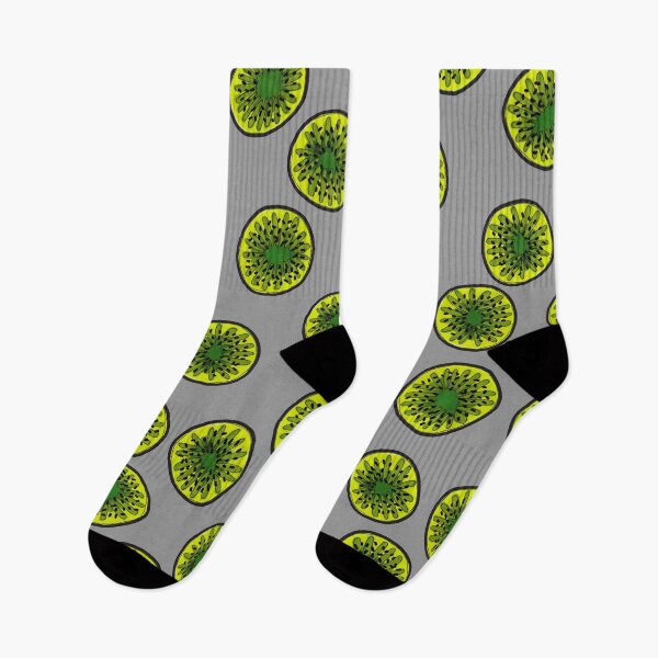 Item preview, Kiwi Slices on Grey designed and sold by Harriet Linton.