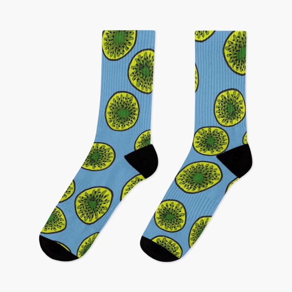 Item preview, Kiwi Slices on Blue designed and sold by Harriet Linton.