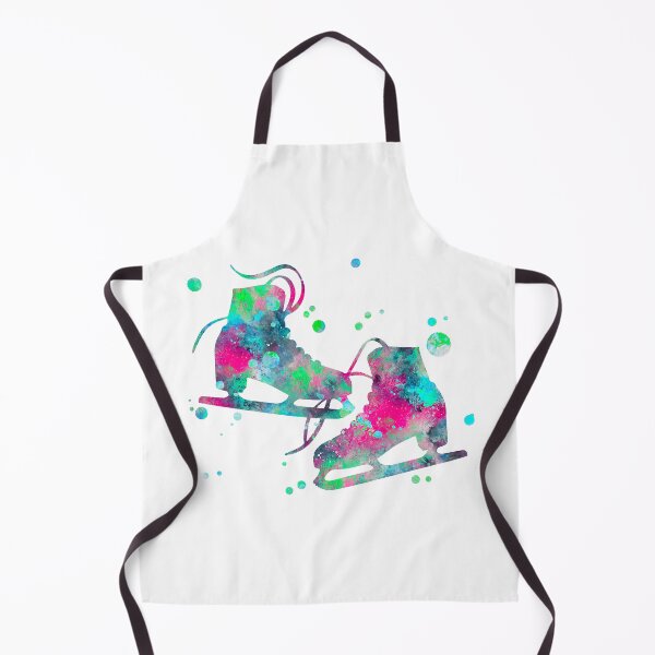Item preview, Ice Skates Watercolor Painting designed and sold by MiaoMiaoDesign.