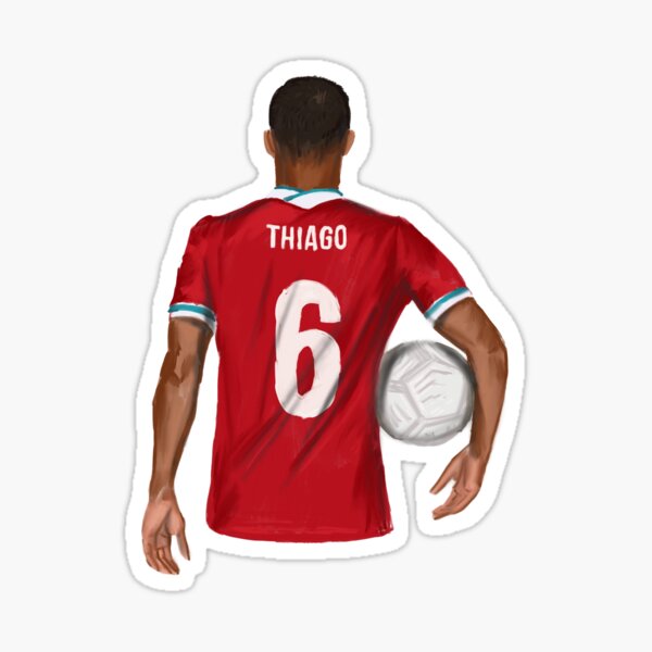 Liverpool Thiago Alcantara artwork Sticker for Sale by thebcarts