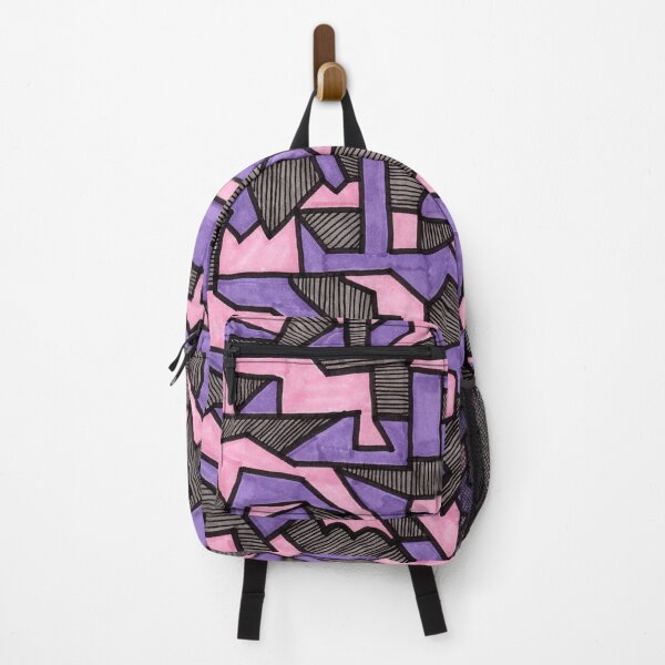 Item preview, Stained Glass Geometric Pattern in Lavender and Pink designed and sold by Harriet Linton.