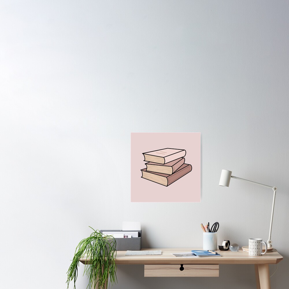 Book Stack (Mini) Sticker – the pretty pink studio