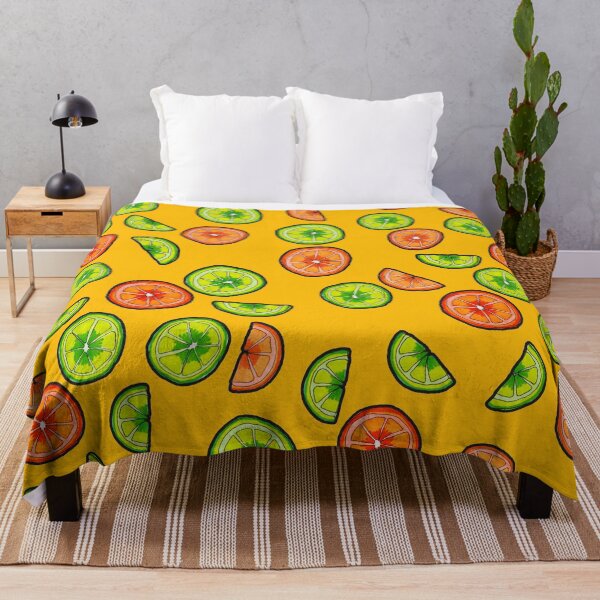 Item preview, Oranges and Limes on Golden Yellow designed and sold by Harriet Linton.