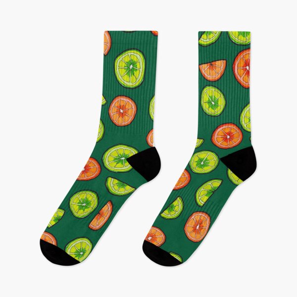 Item preview, Oranges and Limes on Dark Teal designed and sold by Harriet Linton.