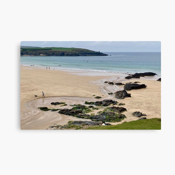 LINDA GRIFFIN HIGH QUALITY PRINT OF HARLYN BAY CORNWALL