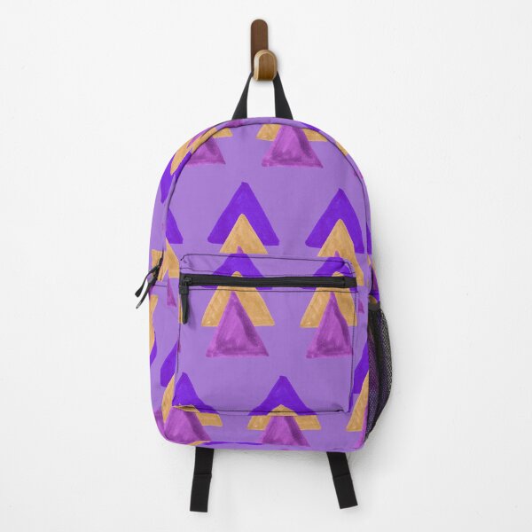 Item preview, Three Triangles Geometric Pattern - Purple and Yellow designed and sold by Harriet Linton.