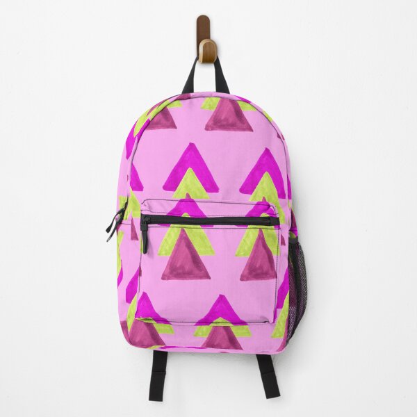 Item preview, Three Triangles Geometric Pattern - Pink and Yellow designed and sold by Harriet Linton.
