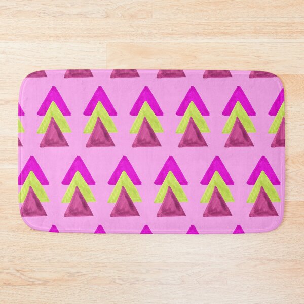 Item preview, Three Triangles Geometric Pattern - Pink and Yellow designed and sold by Harriet Linton.