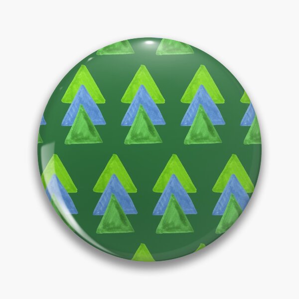 Item preview, Three Triangles Geometric Pattern - Green and Blue designed and sold by Harriet Linton.