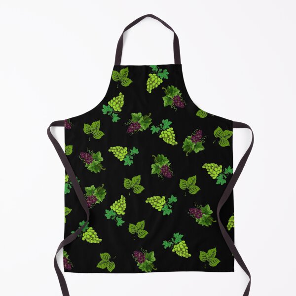 Item preview, Green and purple grapes on black background. designed and sold by KamTamDesigns11.