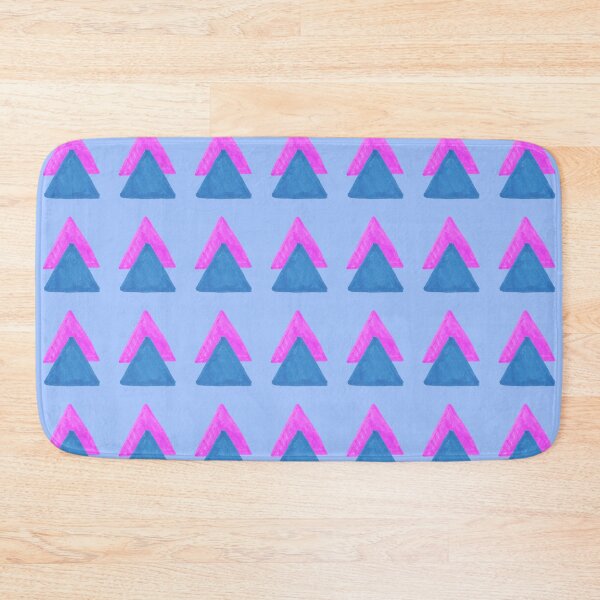 Item preview, Two Triangles Geometric Pattern - Pink and Blue designed and sold by Harriet Linton.