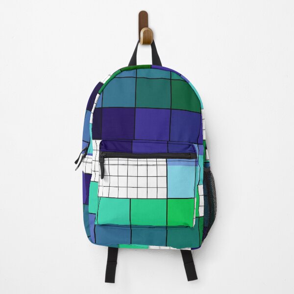 Item preview, Blue Green + Grid designed and sold by ArtInLifestyle.