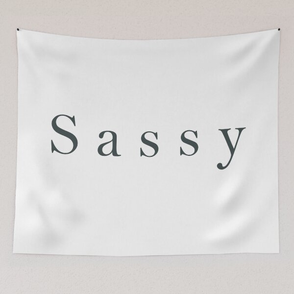 Item preview, Simple classy 'sassy' in dark green color on white designed and sold by Samridhi Verma.