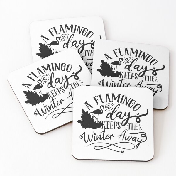 Item preview, A Flamingo A Day Keeps The Winter Away designed and sold by YoureTheBoss.