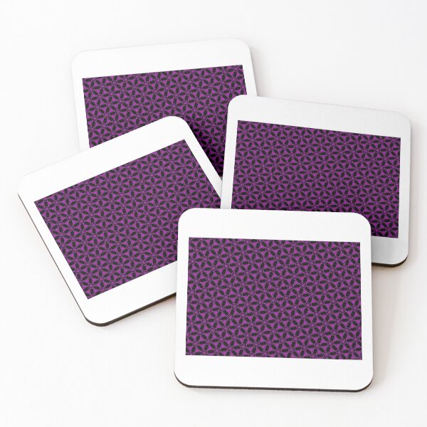 Item preview, Violet patterns on black designed and sold by TallTree.