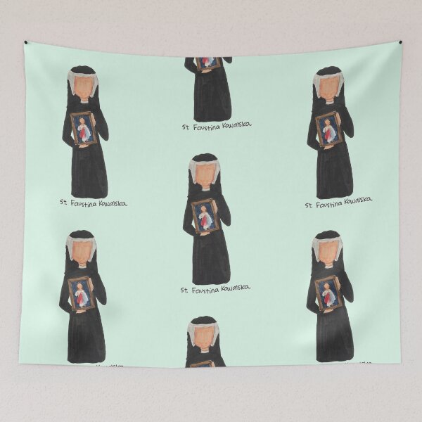 Item preview, St. Faustina Kowalska designed and sold by erinjolene.