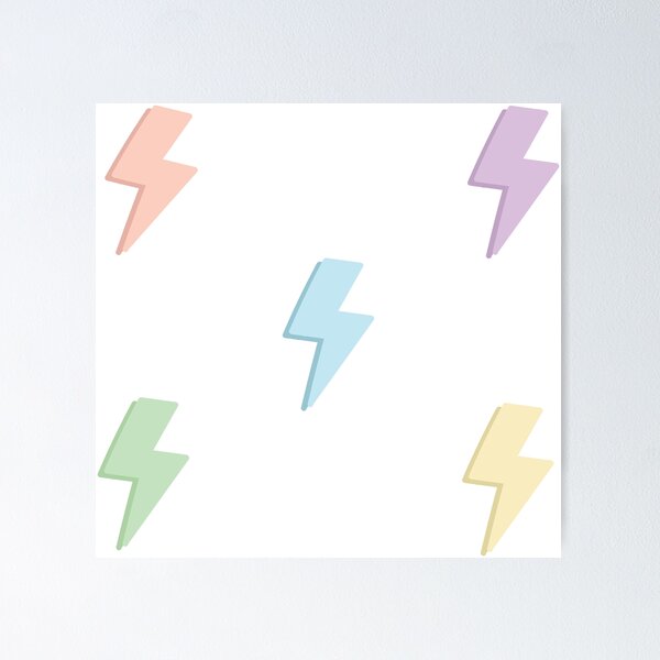 Item preview, pastel lightning bolts designed and sold by keeganemma.
