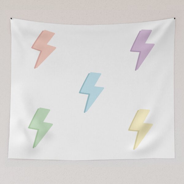 Item preview, pastel lightning bolts designed and sold by keeganemma.