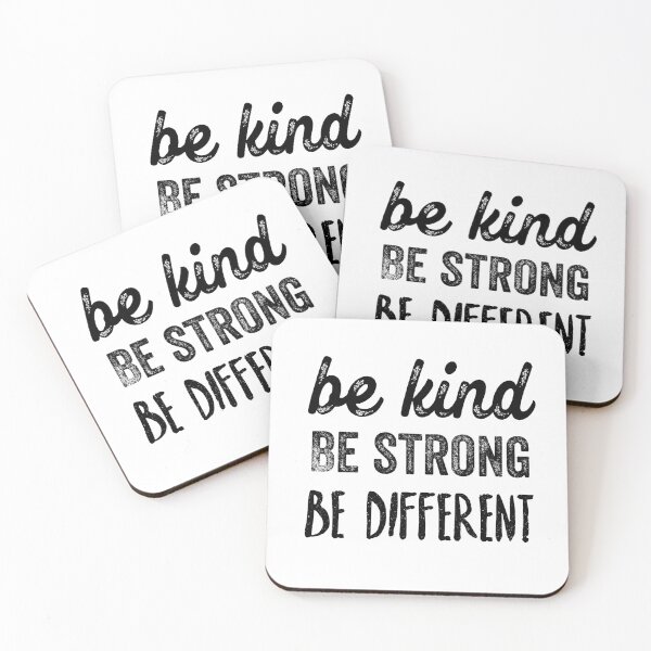 Item preview, Be kind, be strong, be different - motivational quote designed and sold by ArtfulTat.